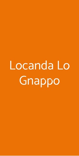 Locanda Lo Gnappo, Roma