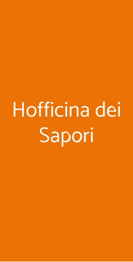 Hofficina Dei Sapori