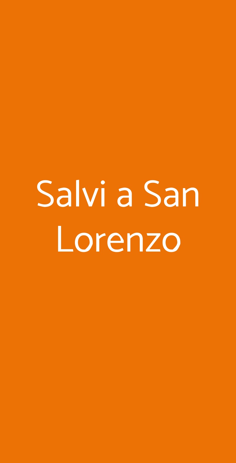 Salvi a San Lorenzo Roma menù 1 pagina