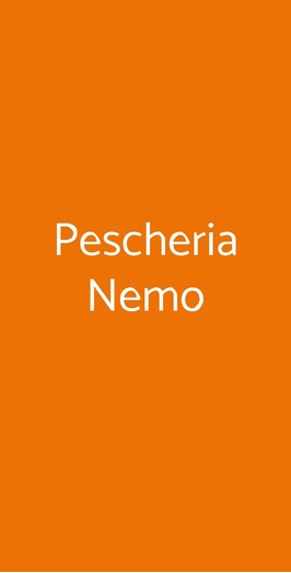 Pescheria Nemo