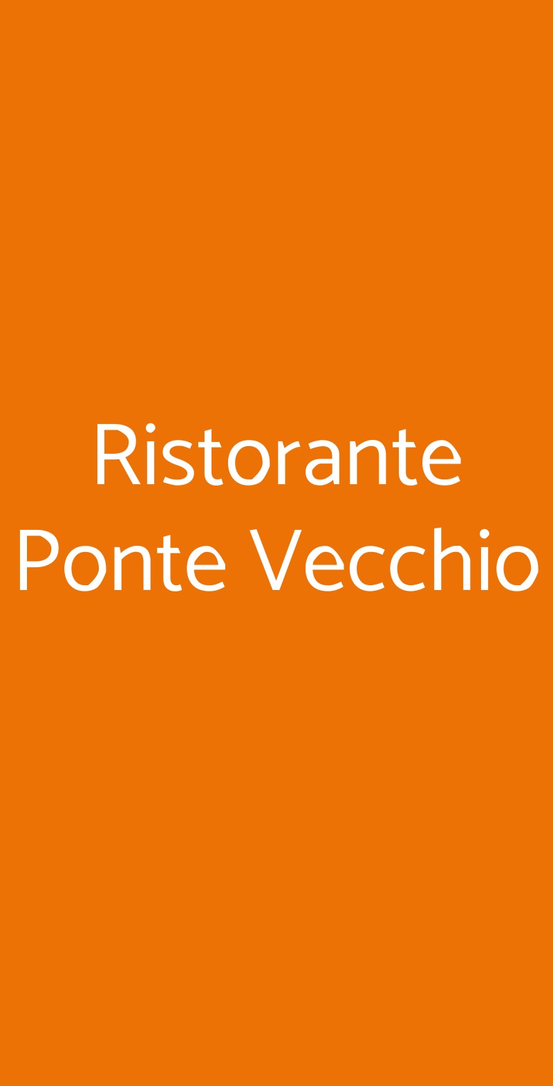 Ristorante Ponte Vecchio, Roma