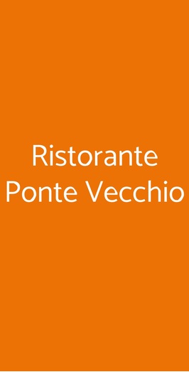 Ristorante Ponte Vecchio