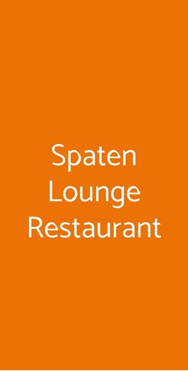 Spaten Lounge Restaurant, Roma