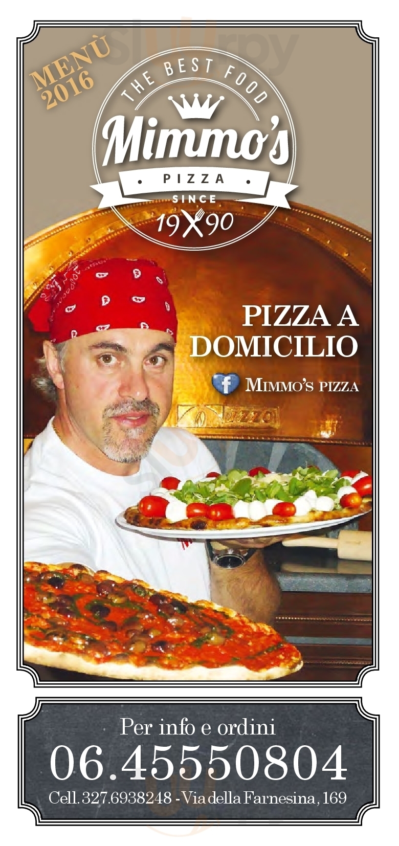 Mimmo's Pizza Roma menù 1 pagina