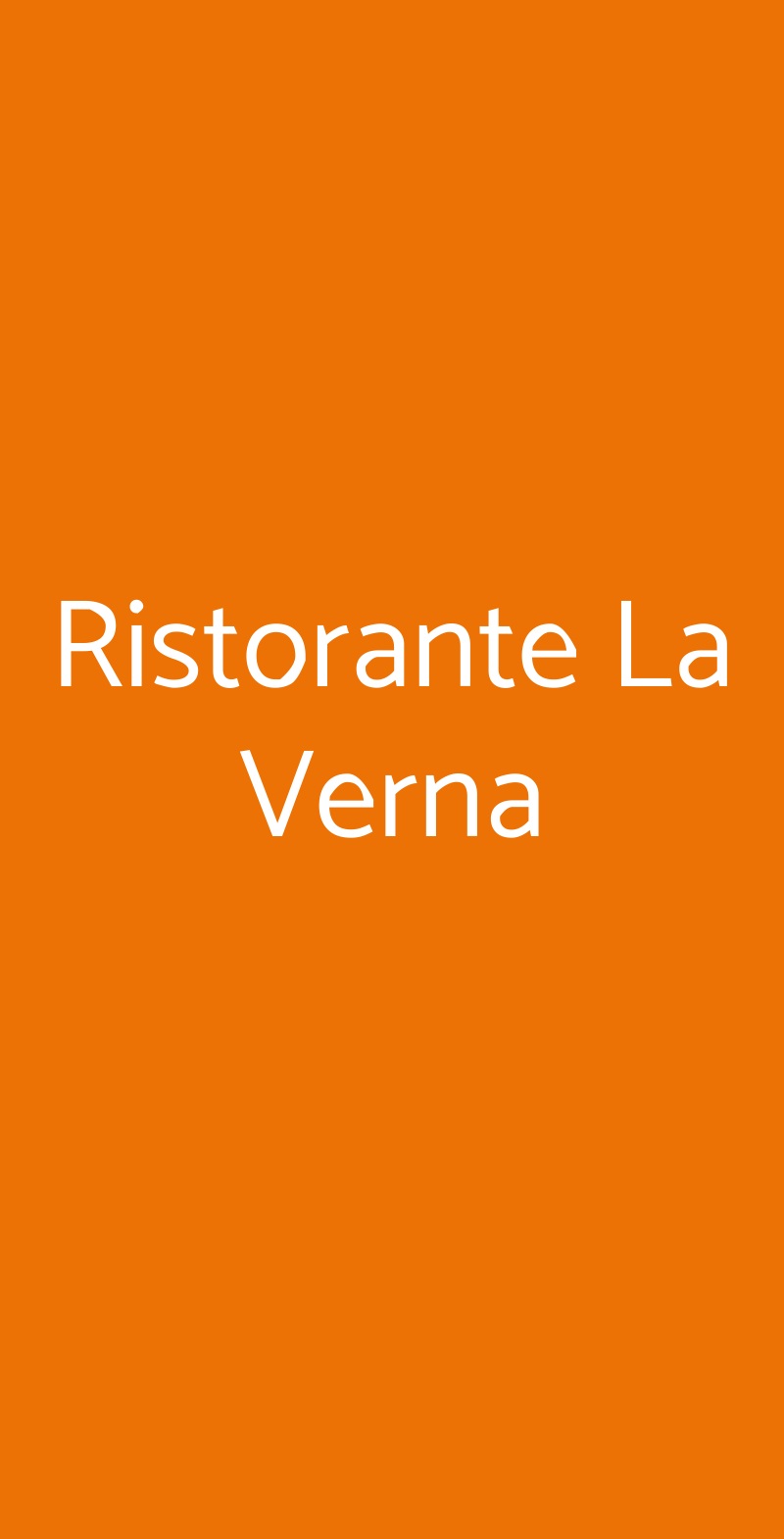 Ristorante La Verna Chiusi della Verna menù 1 pagina