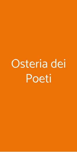 Osteria Dei Poeti, Sansepolcro