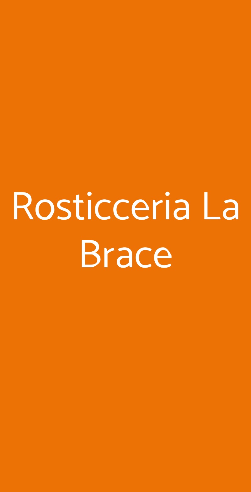 Rosticceria La Brace Arezzo menù 1 pagina