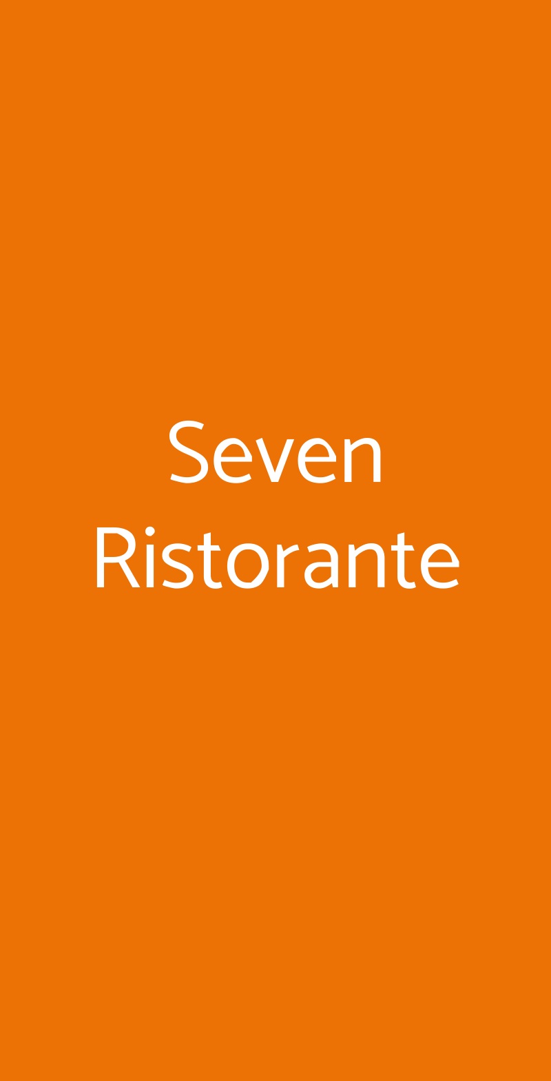 Seven Ristorante Cortona menù 1 pagina