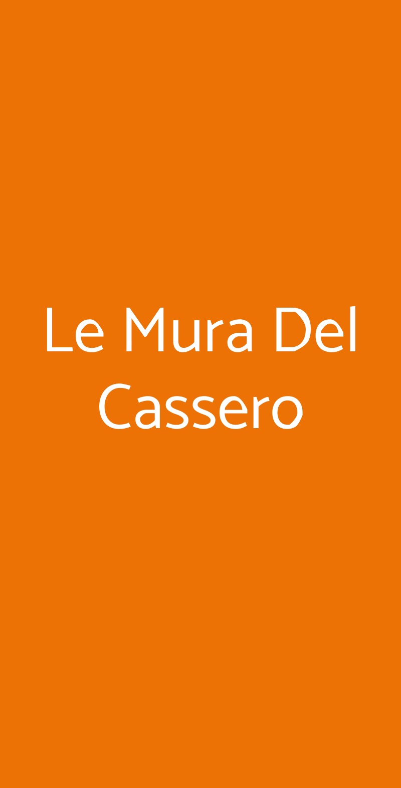 Le Mura Del Cassero Montevarchi menù 1 pagina