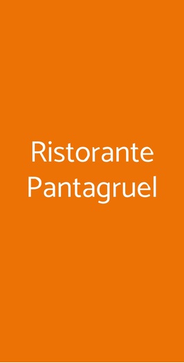 Ristorante Pantagruel, Grosseto