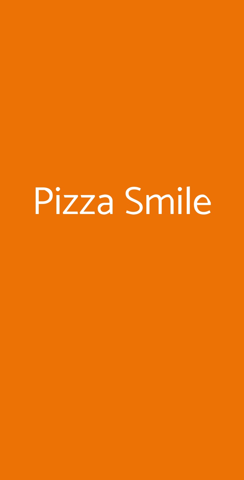Pizza Smile Grosseto menù 1 pagina