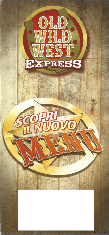 OLD WILD WEST EXPRESS - Novara Novara menù 1 pagina