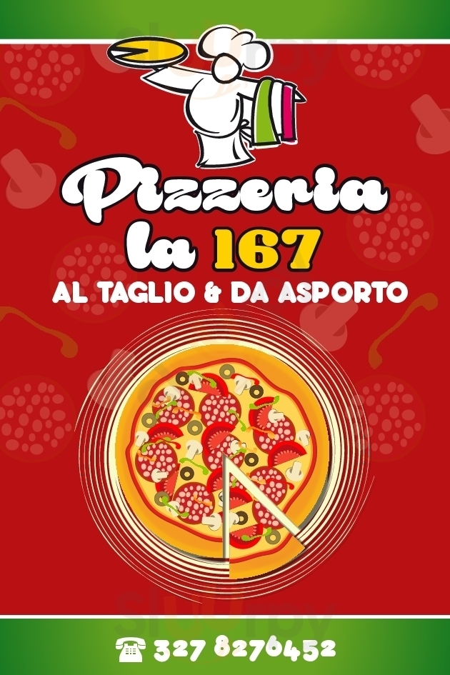 Pizzeria La 167 Follonica menù 1 pagina