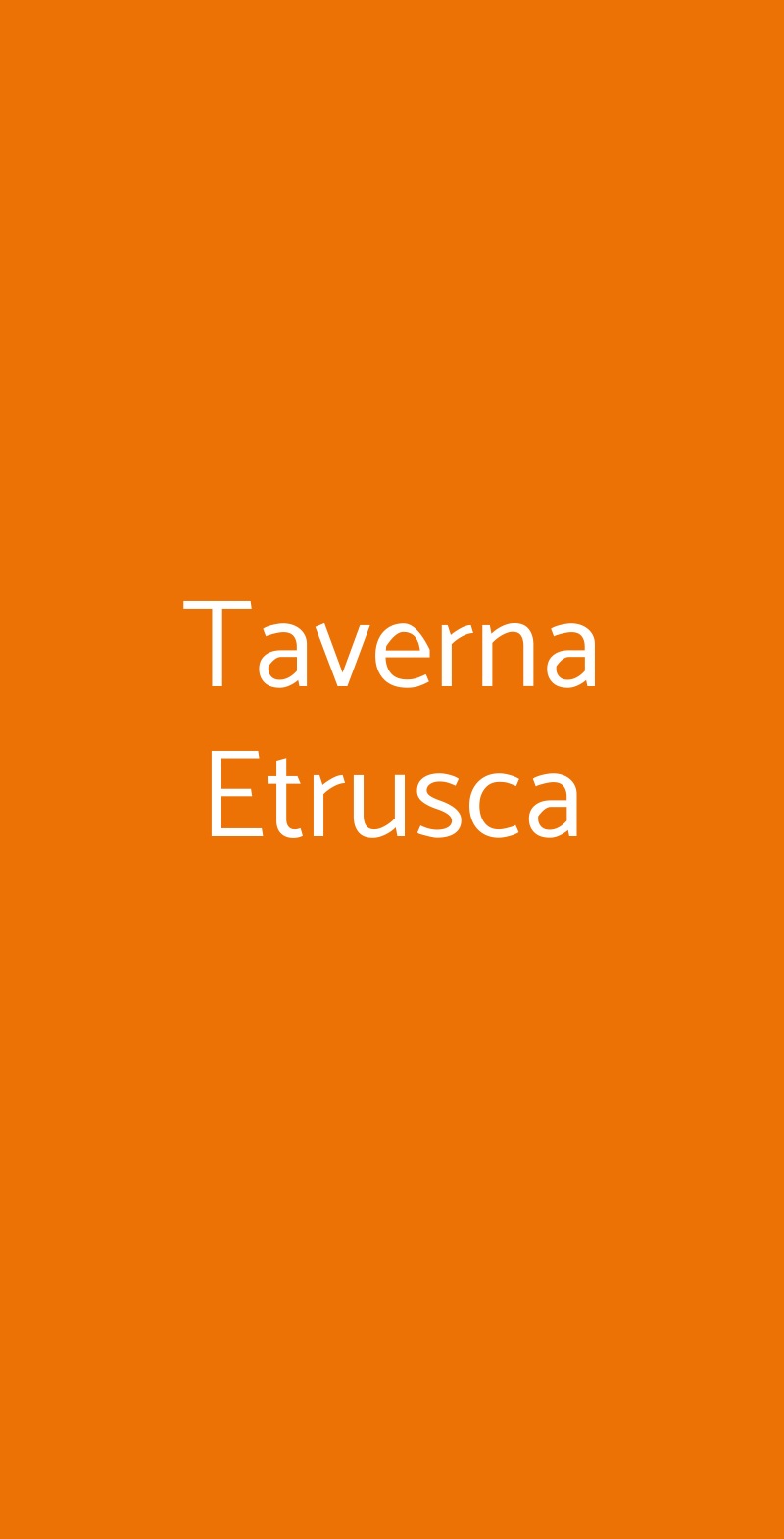 Taverna Etrusca Sorano menù 1 pagina