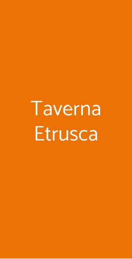 Taverna Etrusca, Sorano