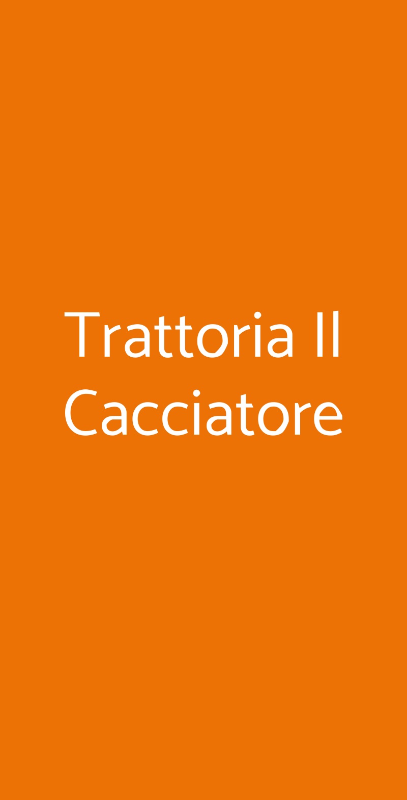 Trattoria Il Cacciatore Follonica menù 1 pagina