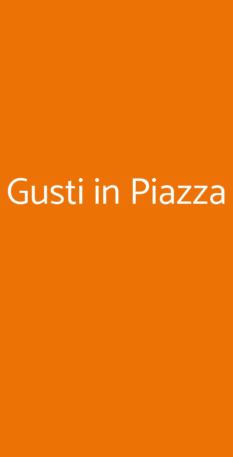 Gusti in Piazza Grosseto menù 1 pagina