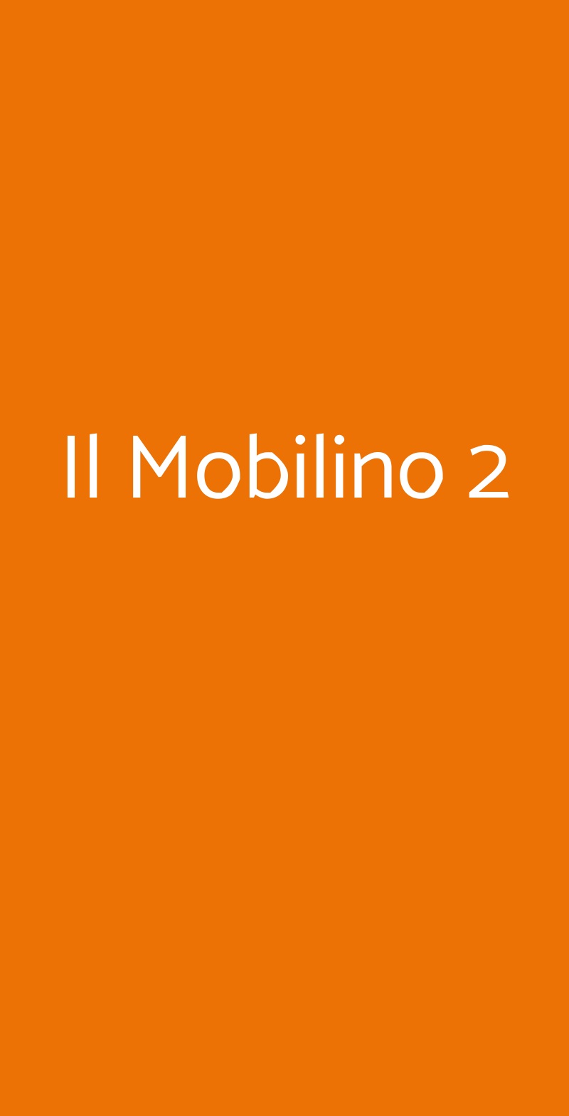 Il Mobilino 2 Grosseto menù 1 pagina