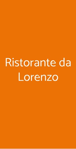 Ristorante Da Lorenzo, Montecatini Terme