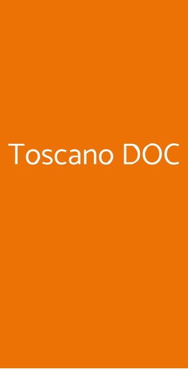 Toscano Doc, Montecatini-Terme