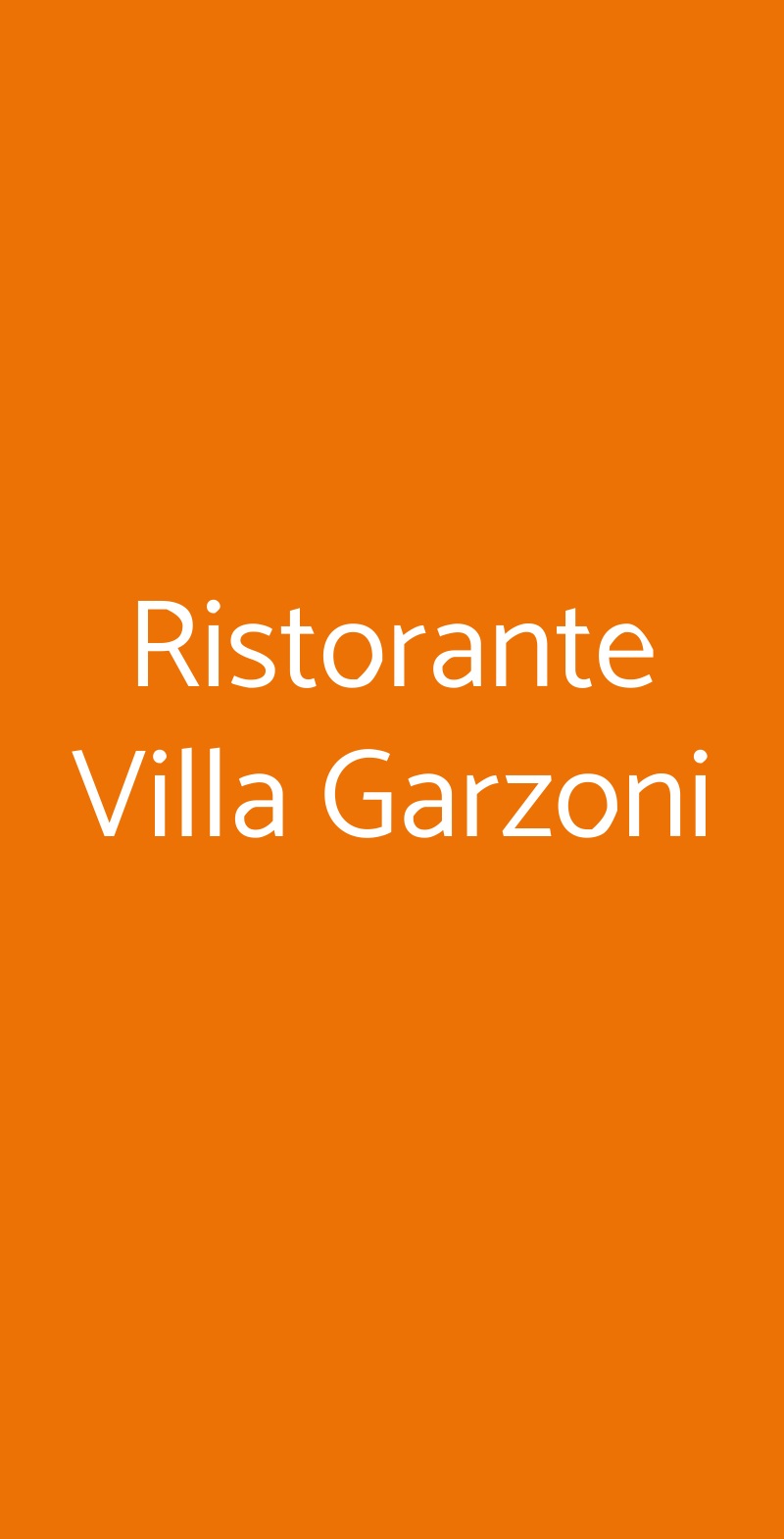 Ristorante Villa Garzoni Pescia menù 1 pagina