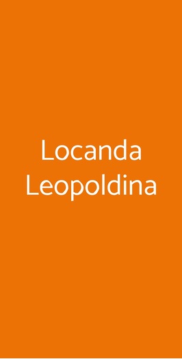 Locanda Leopoldina, Pieve a Nievole