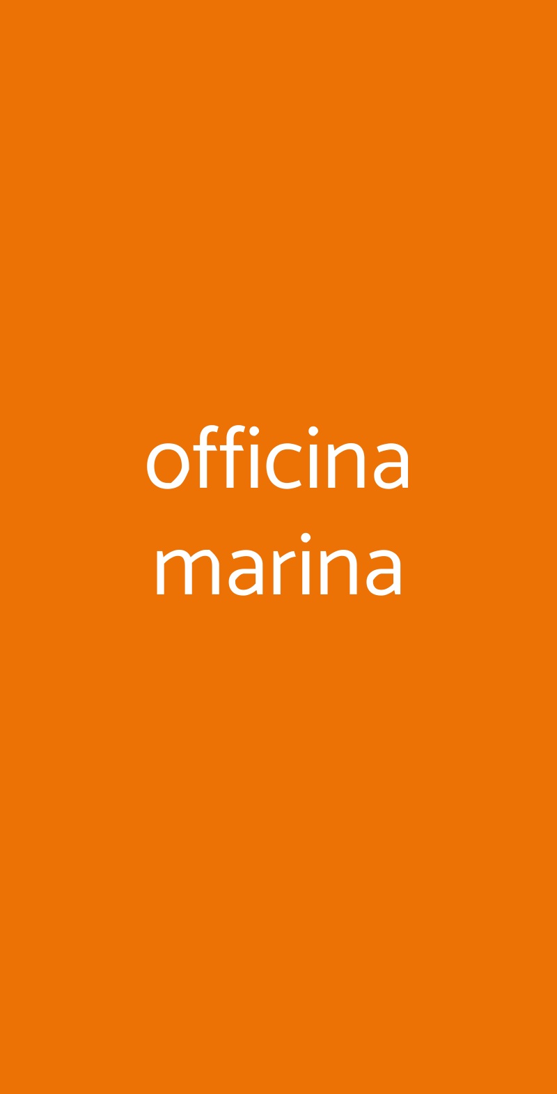 officina marina Montecatini-Terme menù 1 pagina