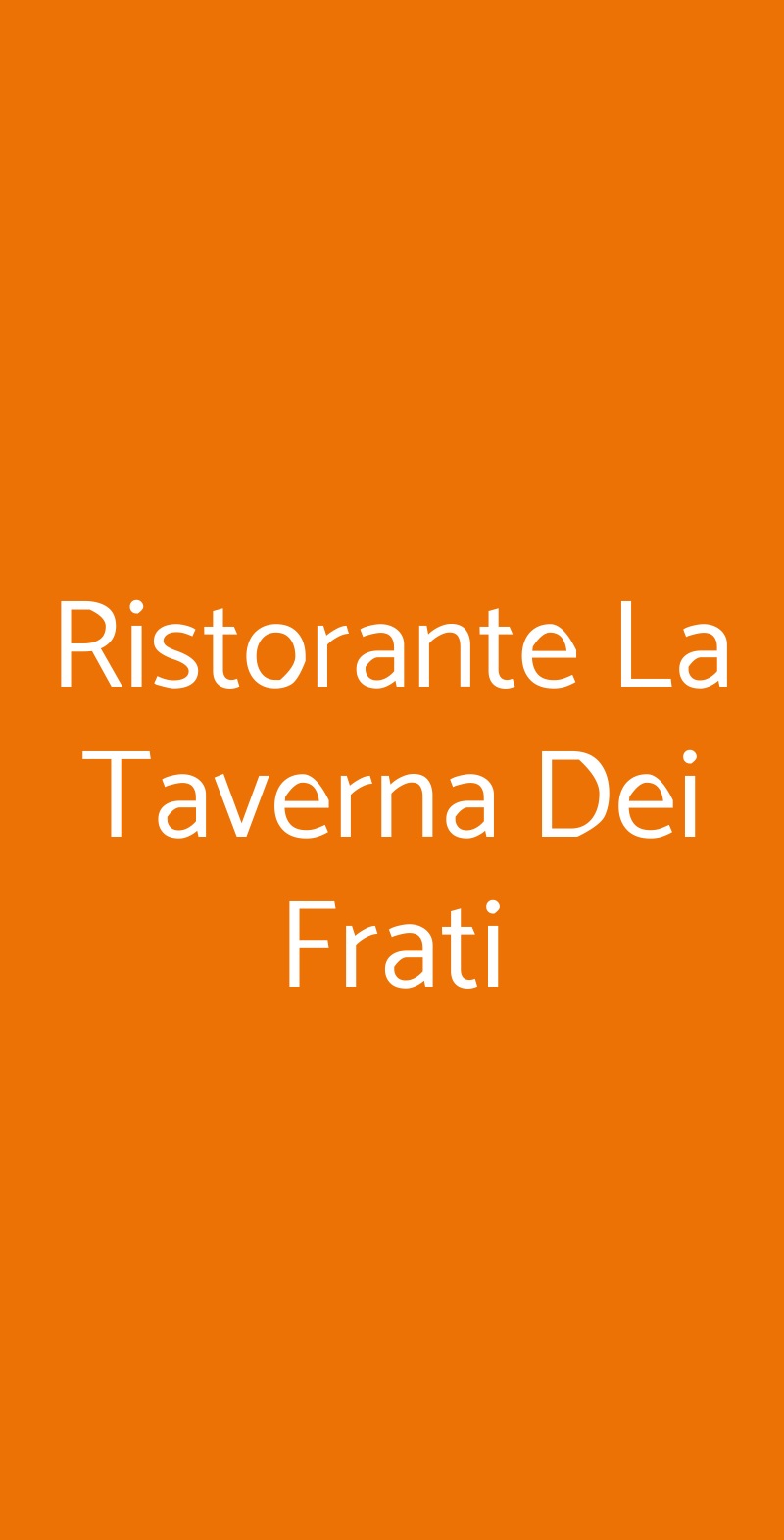 Ristorante La Taverna Dei Frati, Pistoia