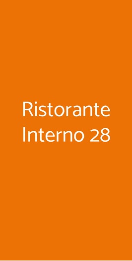 Ristorante Interno 28