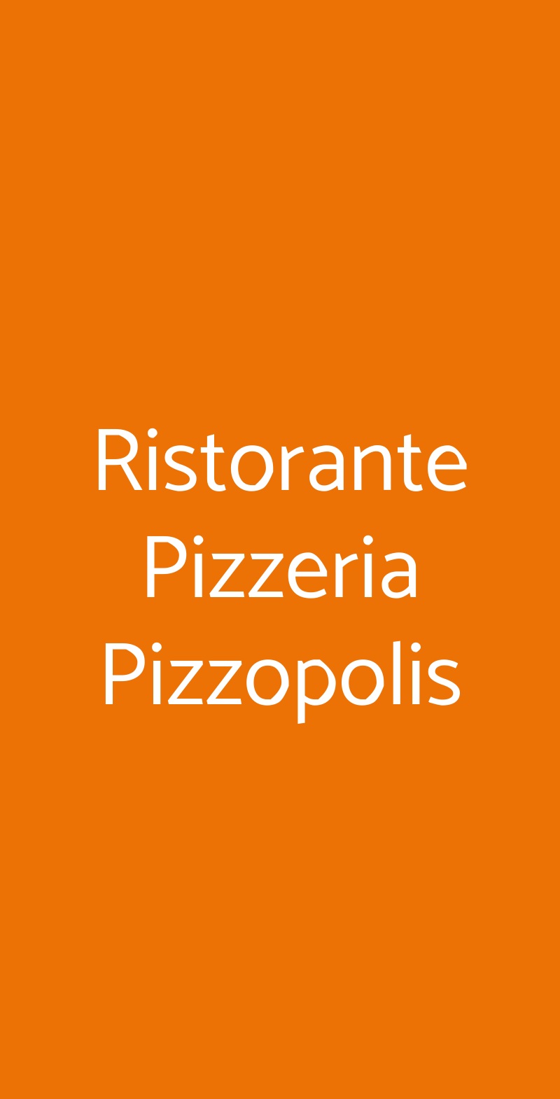 Ristorante Pizzeria Pizzopolis Pistoia menù 1 pagina