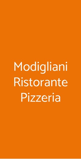 Modigliani Ristorante Pizzeria, Prato