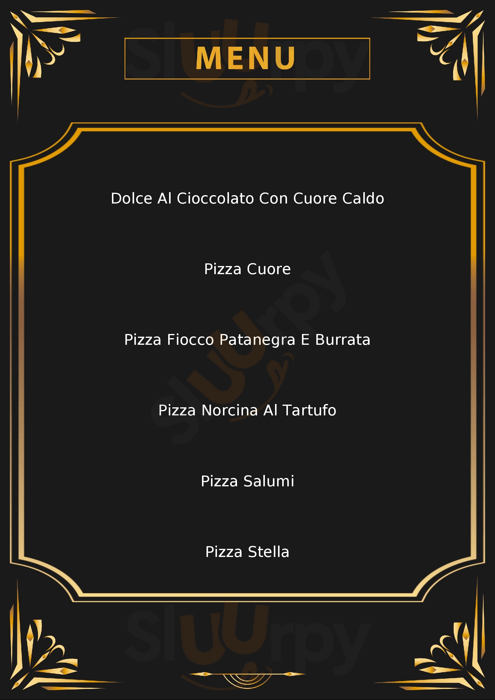 Pizza e Bollicine Prato menù 1 pagina