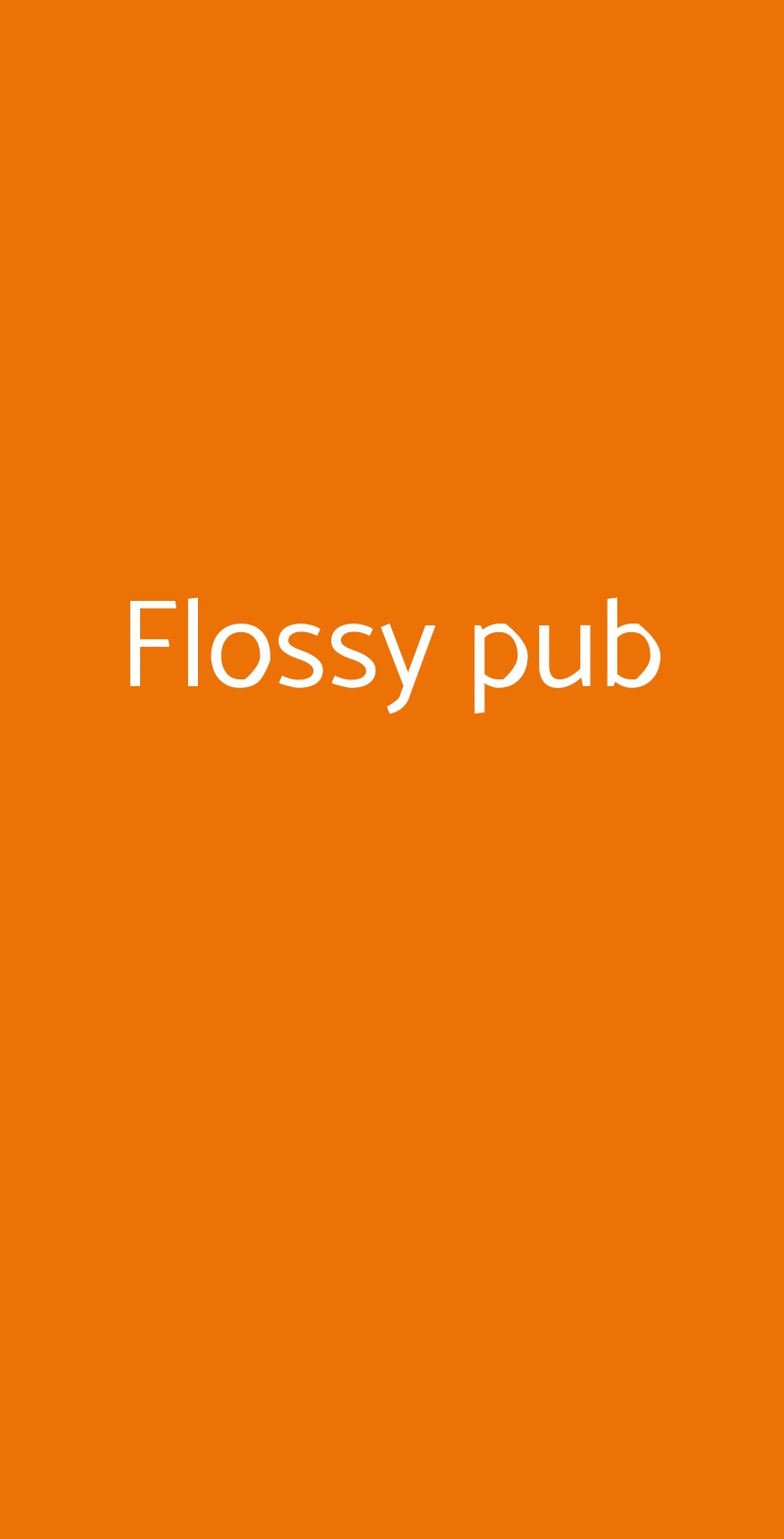 Flossy pub Vaiano menù 1 pagina