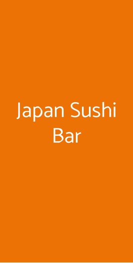 Japan Sushi Bar, Prato