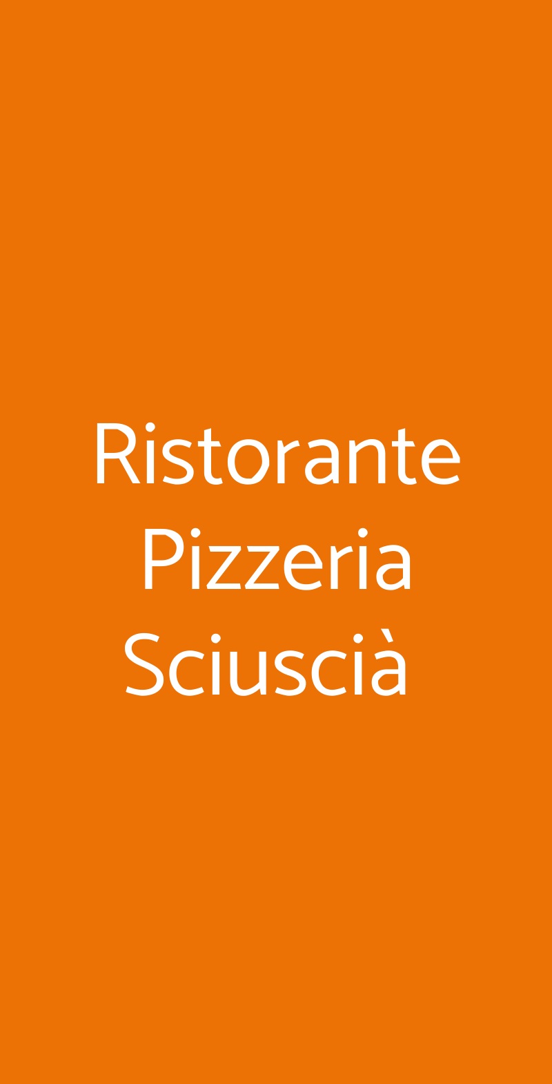 Ristorante Pizzeria Sciuscià , Prato