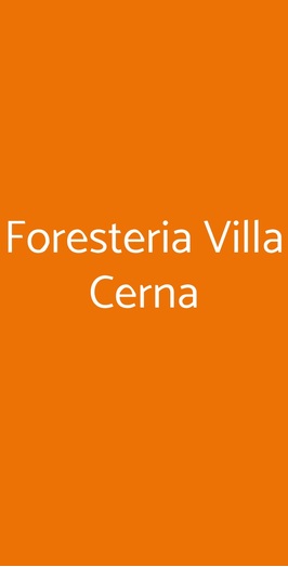Foresteria Villa Cerna, Castellina in Chianti