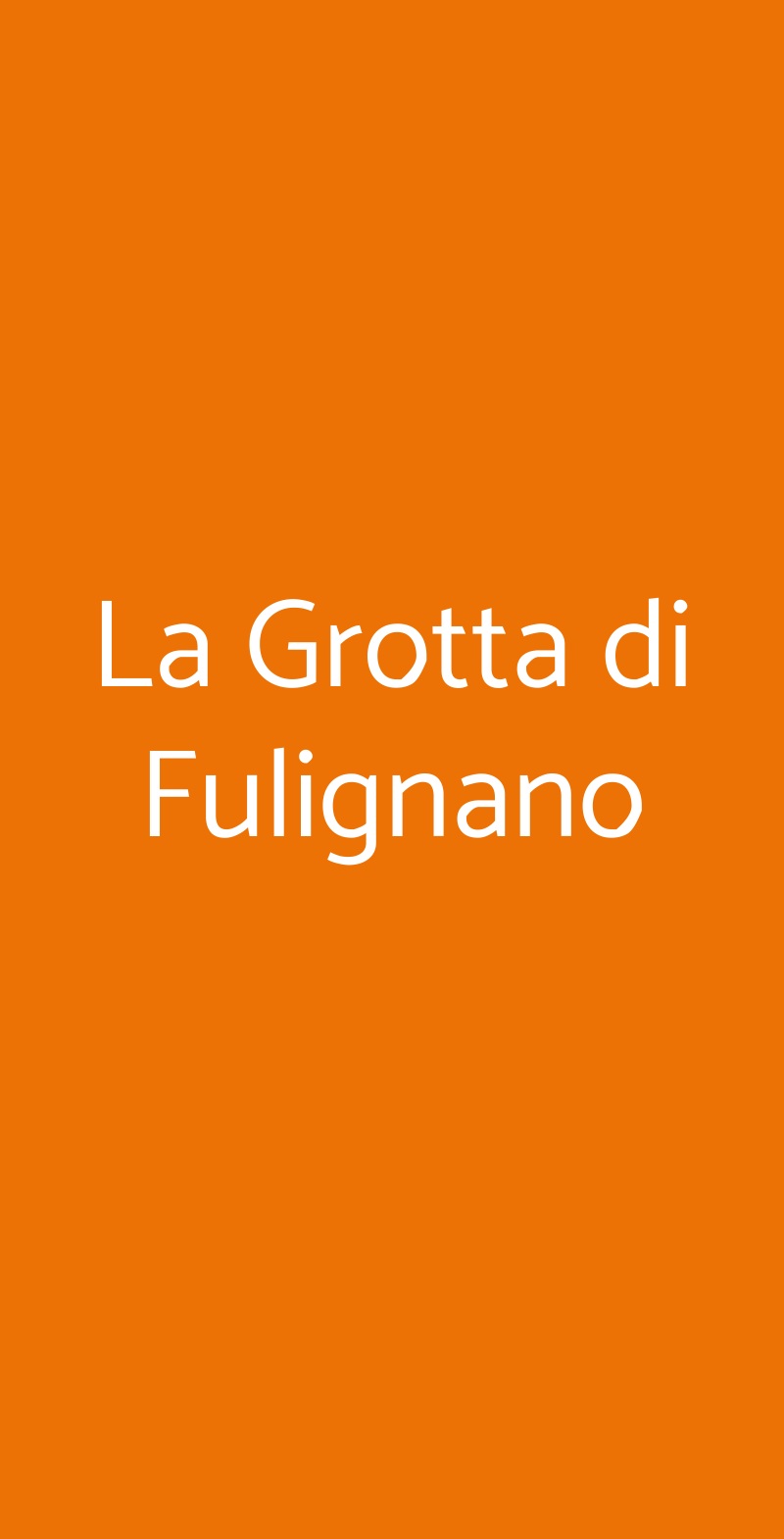 La Grotta di Fulignano San Gimignano menù 1 pagina