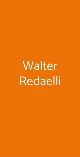 Walter Redaelli, Sinalunga