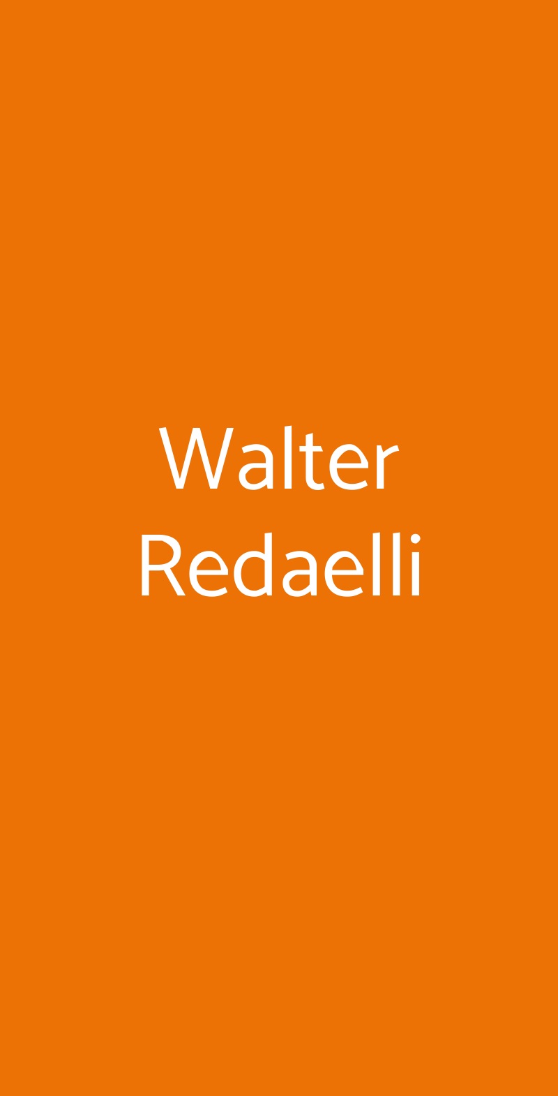 Walter Redaelli Sinalunga menù 1 pagina