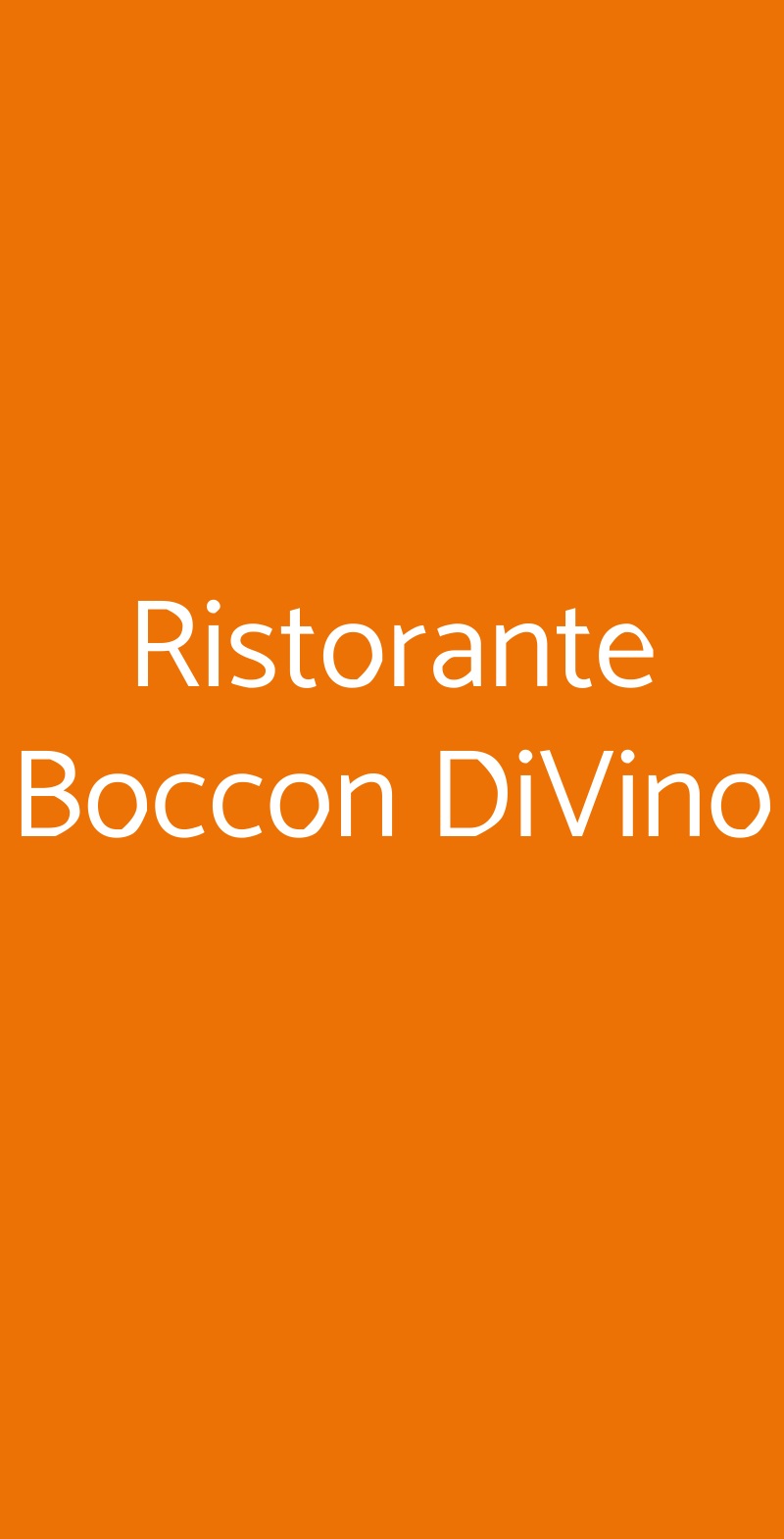 Ristorante Boccon DiVino Montalcino menù 1 pagina