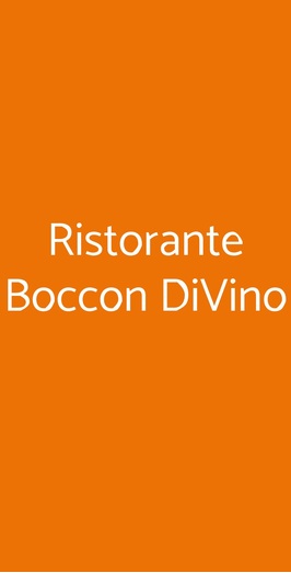 Ristorante Boccon Divino, Montalcino