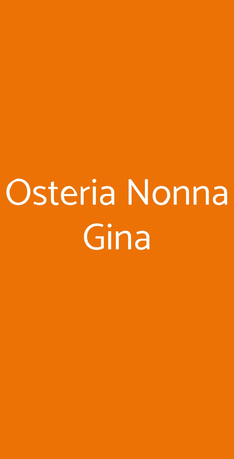 Osteria Nonna Gina Siena menù 1 pagina