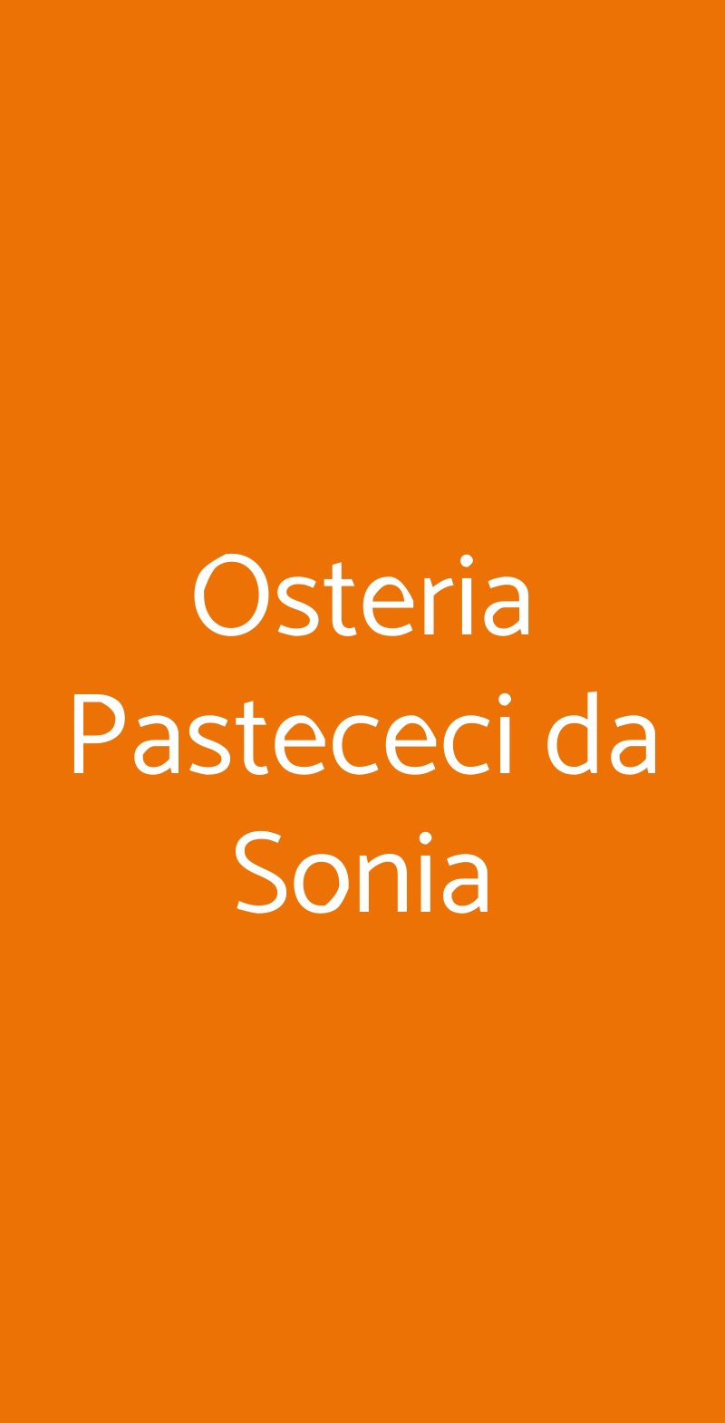 Osteria Pastececi da Sonia Castellina in Chianti menù 1 pagina