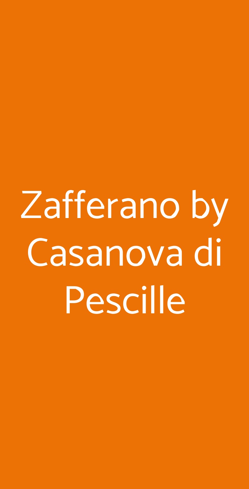 Zafferano by Casanova di Pescille San Gimignano menù 1 pagina