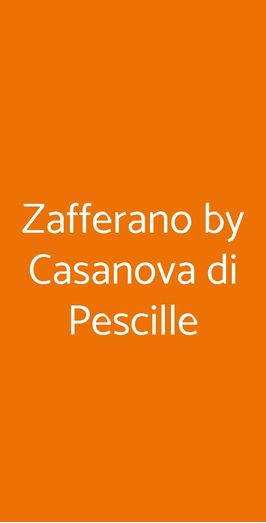 Zafferano By Casanova Di Pescille