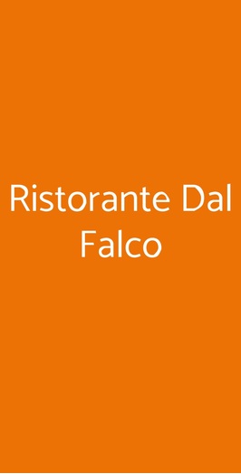 Ristorante Dal Falco
