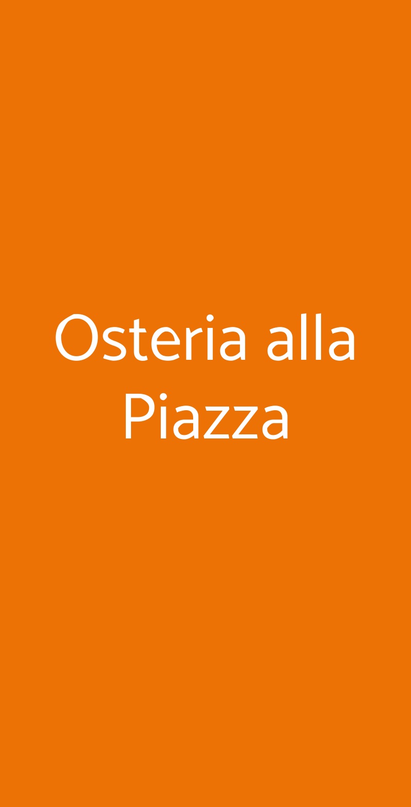 Osteria alla Piazza Castellina in Chianti menù 1 pagina