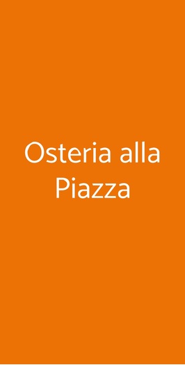 Osteria Alla Piazza, Castellina in Chianti