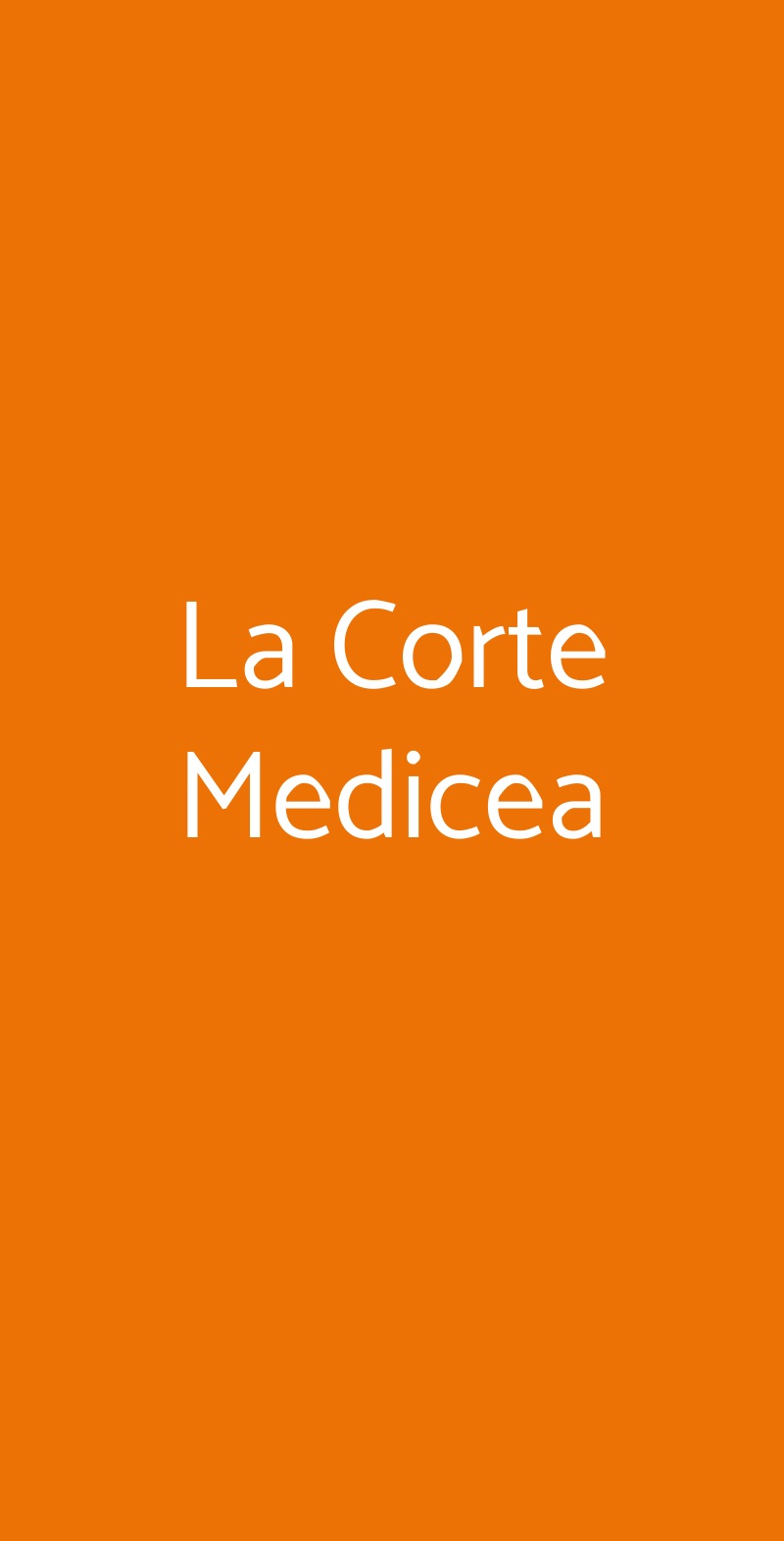 La Corte Medicea Montepulciano menù 1 pagina