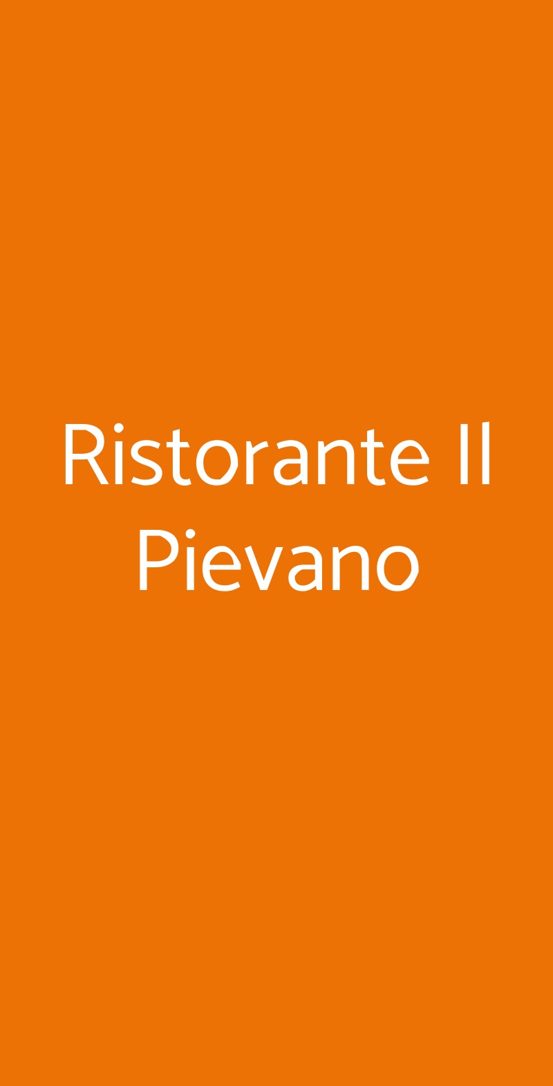 Ristorante Il Pievano Gaiole in Chianti menù 1 pagina